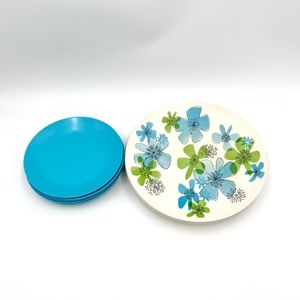 Vintage Harmony House Fancy Free
Mel Mac 4 Dinner Plates 4 Bread
Plates 1970's